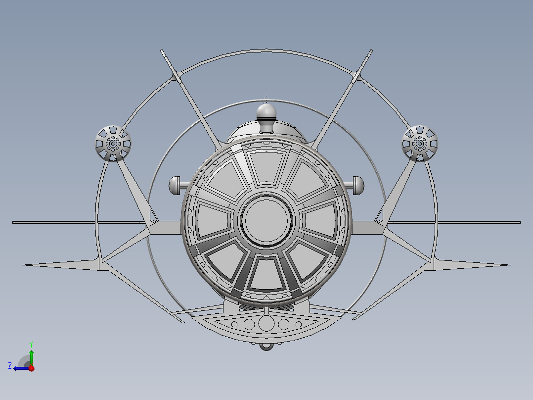 宇宙飞船(37)右视图