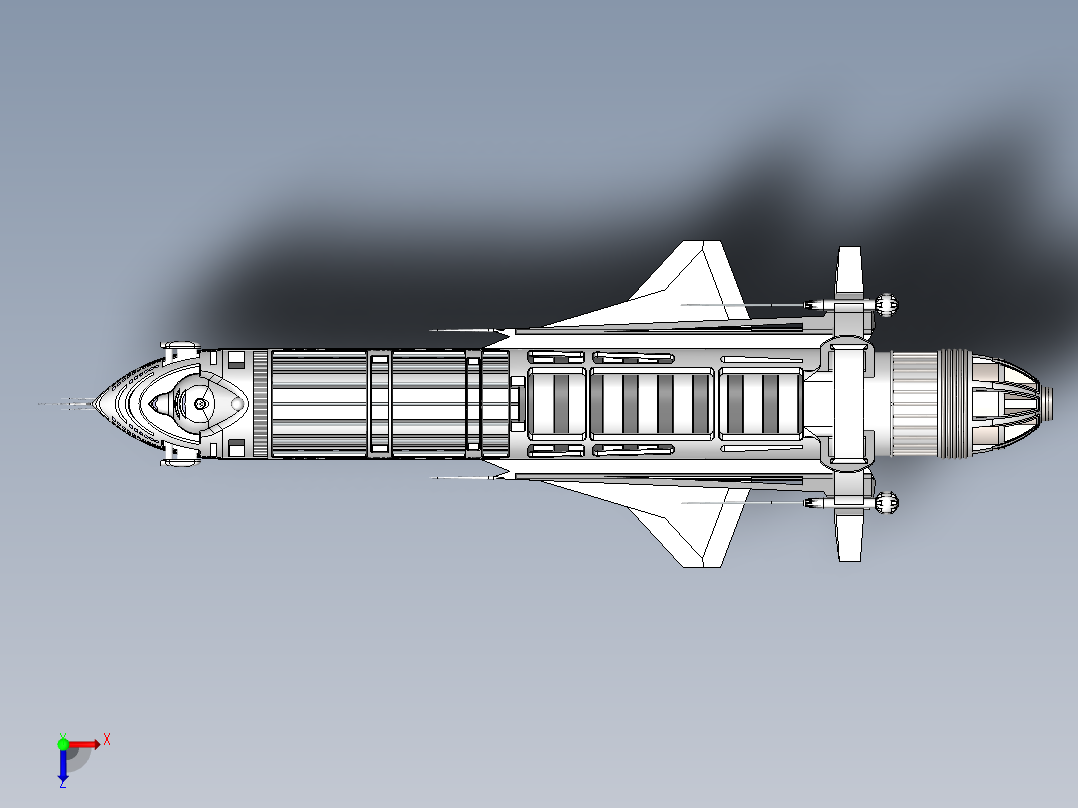 宇宙飞船(37)俯视图