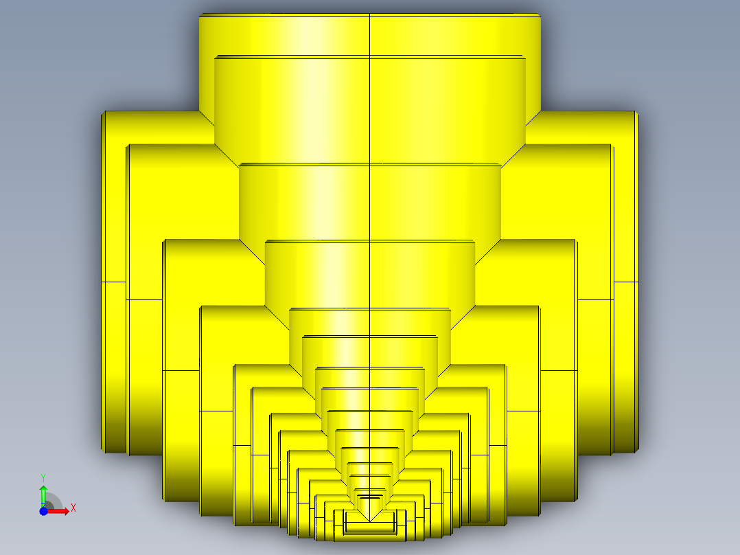 B3004498-直管三通 SCH 40前视图