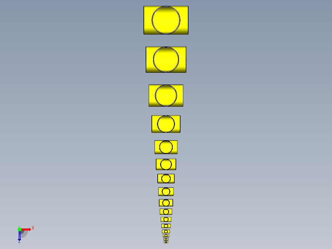 B3004498-直管三通 SCH 40俯视图