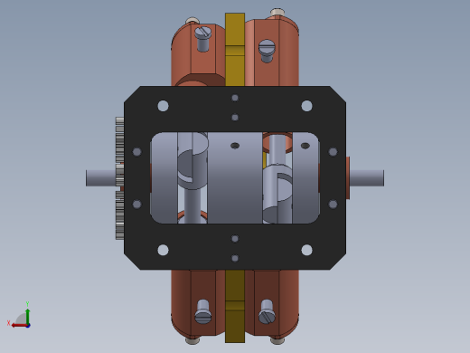 四活塞缸V型蒸汽机four-piston-cylinder-steam-模型格式为 sw后视缩略图