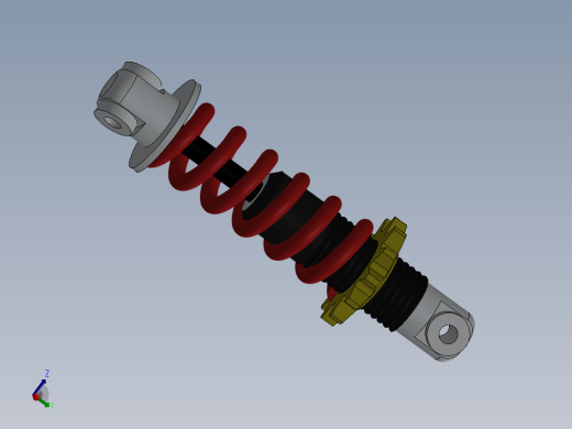 减震器的基本组装