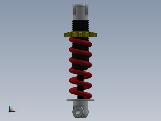 减震器的基本组装前视缩略图