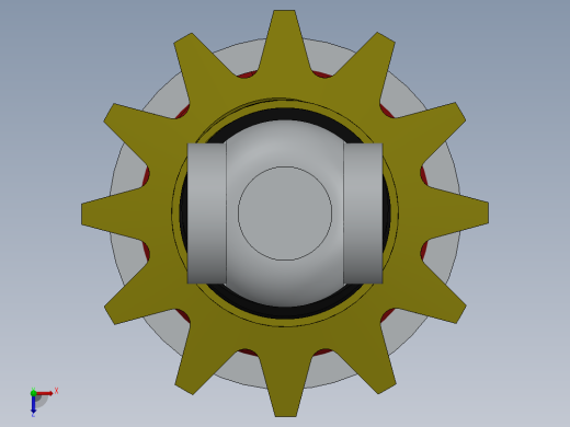 减震器的基本组装俯视缩略图