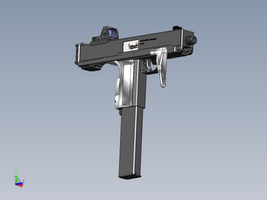 手枪左轮冲锋枪老式狙击步枪设计3D图纸t9-smg-9mm-submachine-gun SW STP