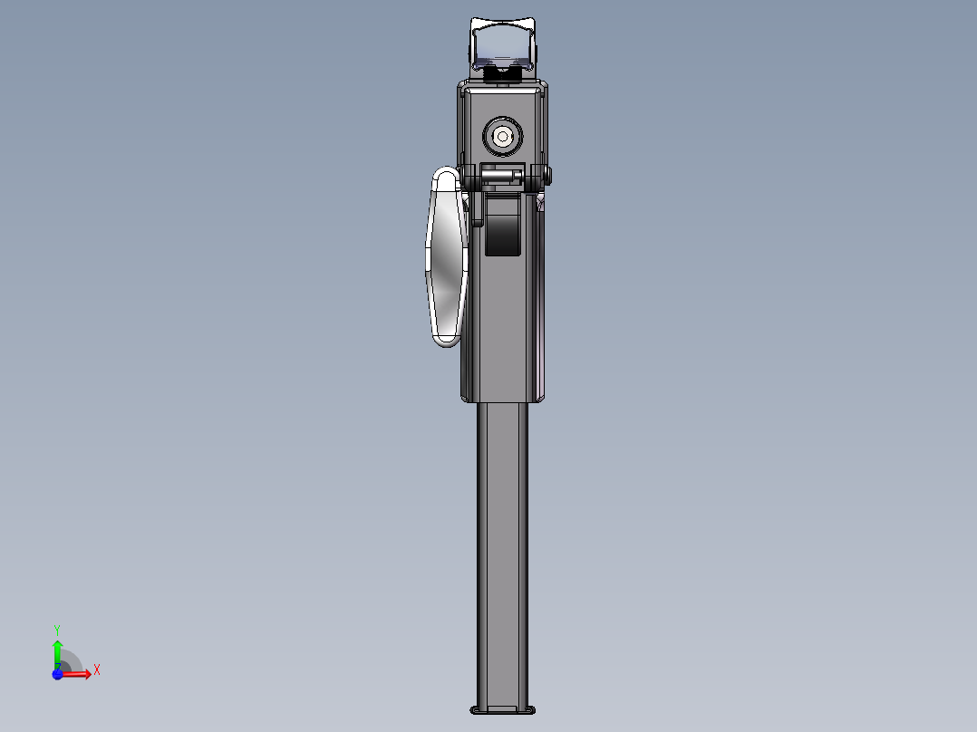 手枪左轮冲锋枪老式狙击步枪设计3D图纸t9-smg-9mm-submachine-gun SW STP前视图