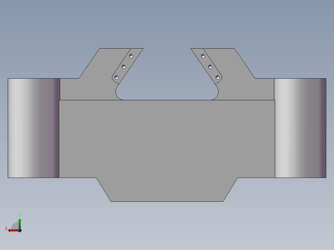 上横梁模型后视图