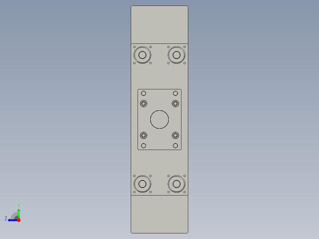 顶出装置右视图