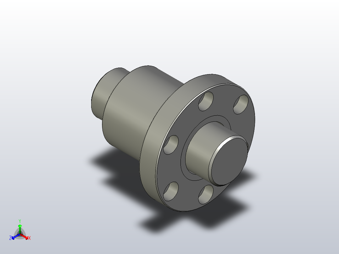 SFI2504滚珠花健、支撑座、滚珠丝杠、交叉导轨、直线模组主视图