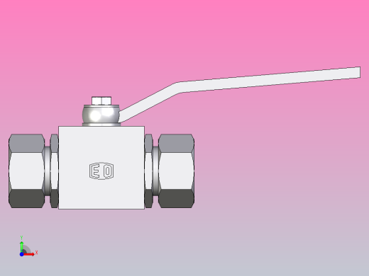 EO标准液压接头 2通不锈钢球阀KH25S71前视缩略图