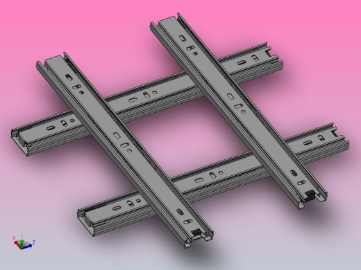 抽屉滑轨行程 300mm