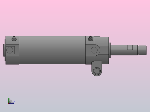 夹紧气缸[QCKA-50×100]左视缩略图