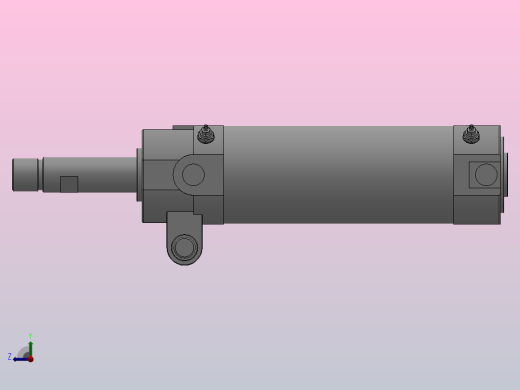 夹紧气缸[QCKA-50×100]右视缩略图