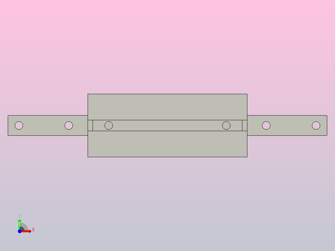 YSCC160-C1主梁连接梁前视图
