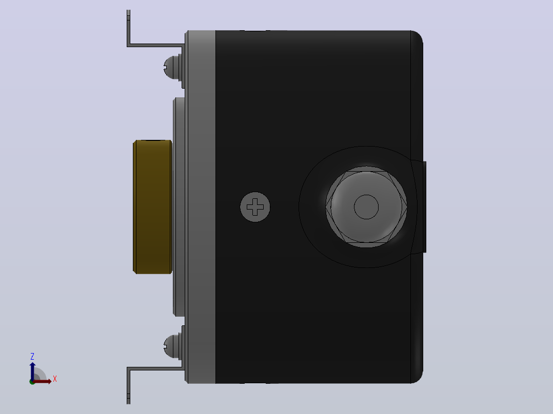 EKT5812-001系列增量式编码器_EKT5812-001右视图