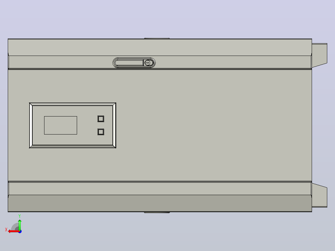 TNSZ-30柱式交流自动稳压器三维模型202010后视图