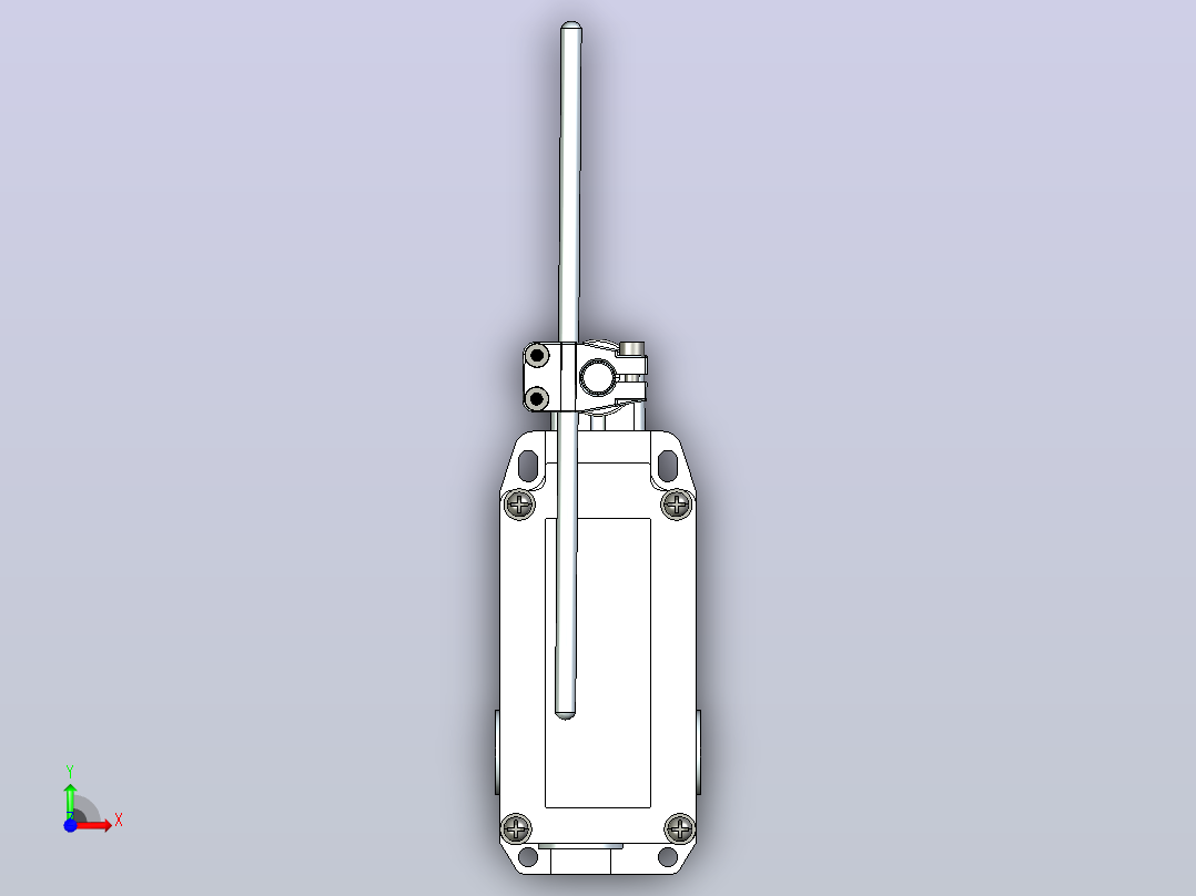 YBLX-P1_404_1P行程开关三维模型202109前视图