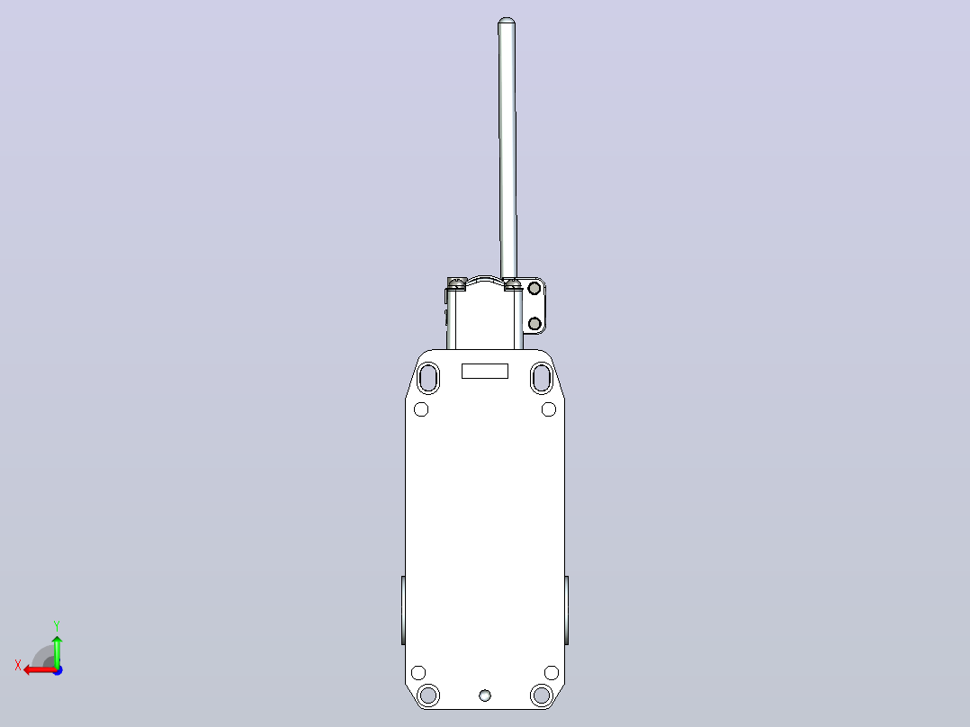 YBLX-P1_404_1P行程开关三维模型202109后视图