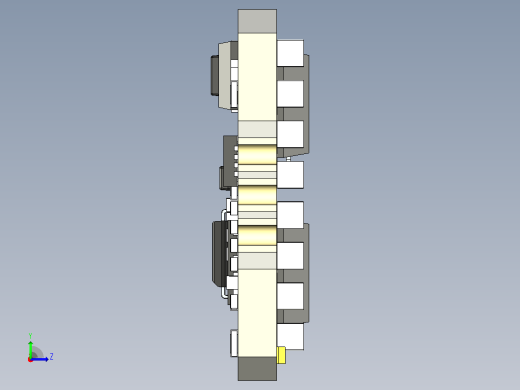 APD F3 80A ESC的详细3D CAD模型左视缩略图
