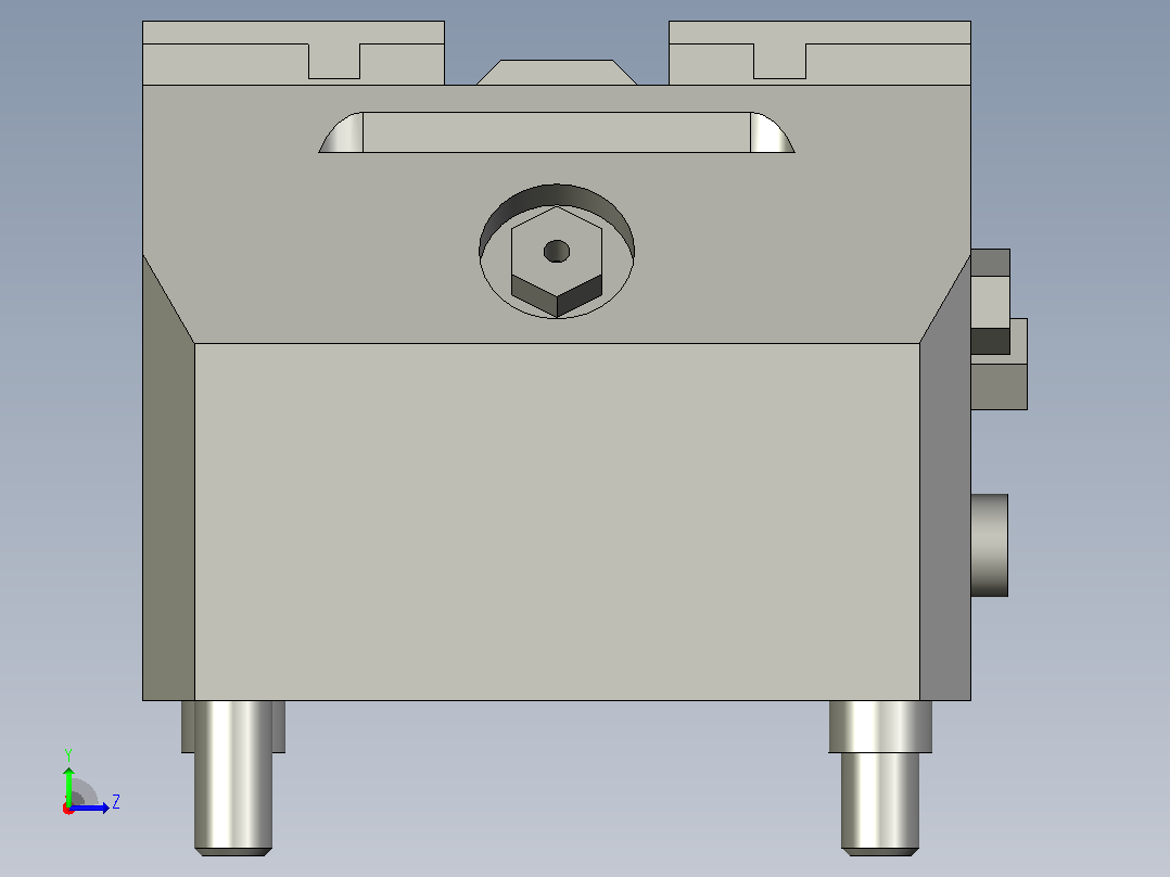 气动夹紧系统SCHUNK-0405102 KSP-Z plus 64, 0左视图