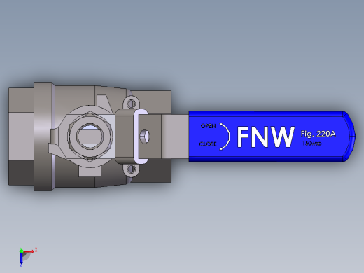 球阀、蝶阀FNW-FNW220AG俯视缩略图