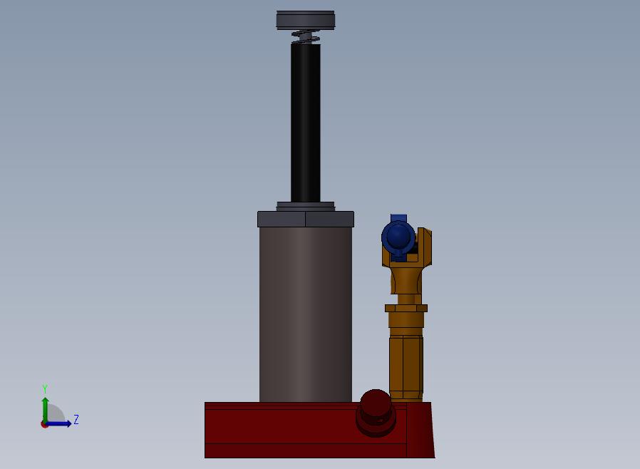 A49-液压千斤顶左视图