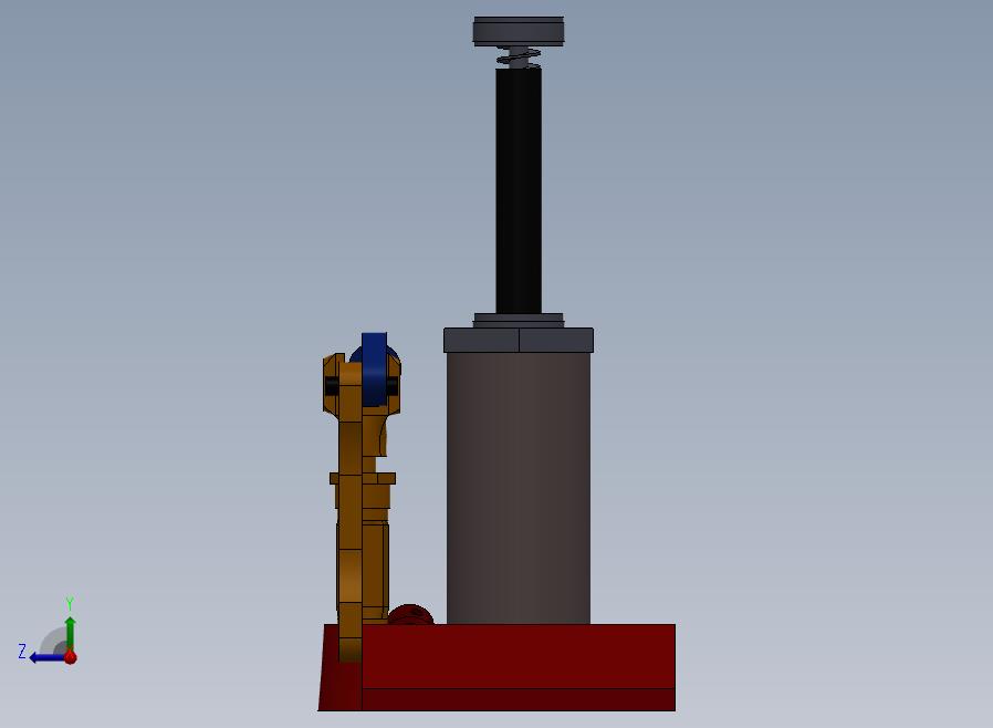 A49-液压千斤顶右视图