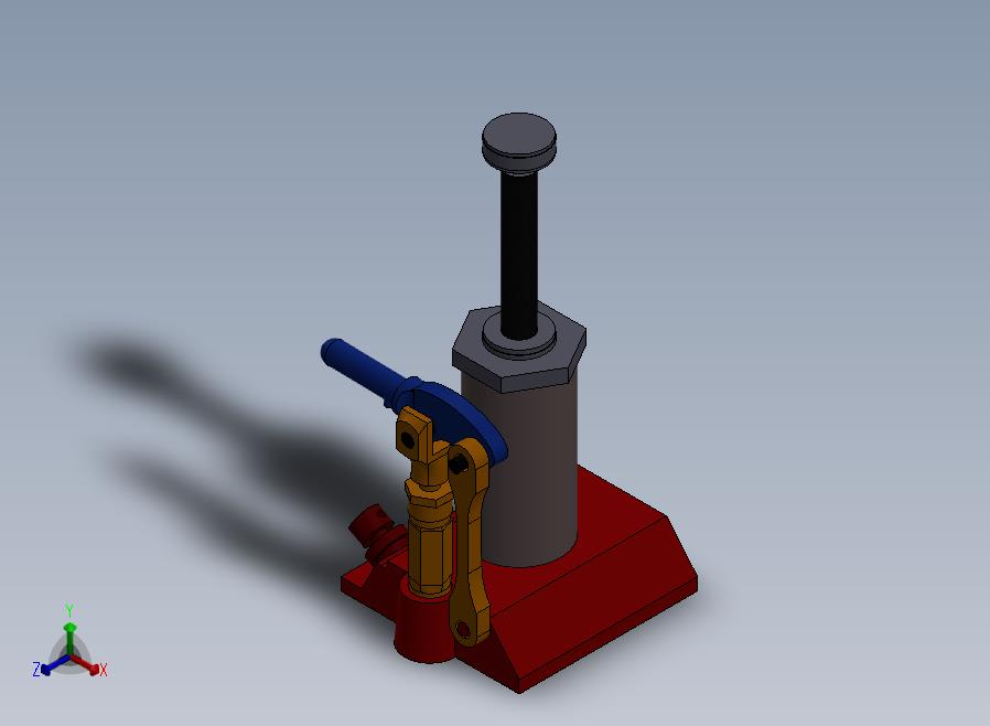 A49-液压千斤顶正等轴测图