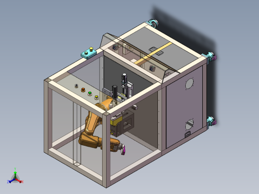 手机充电头外观尺寸检测机sw17可编辑正等轴测缩略图