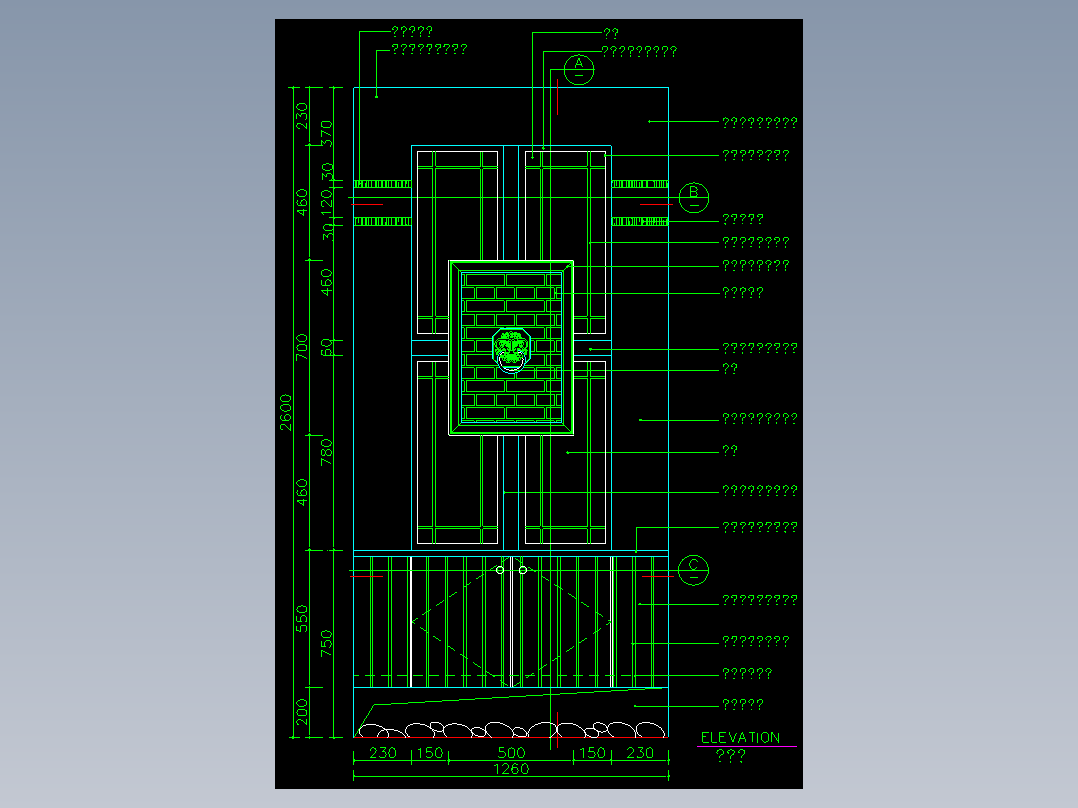 家装类CAD图块(三)-FH01004A