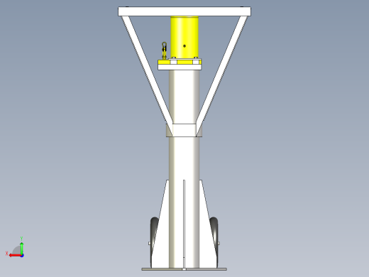 移动式千斤顶液压筒3D数模图纸 IGS格式后视缩略图