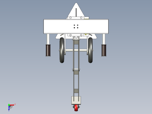 移动式千斤顶液压筒3D数模图纸 IGS格式俯视缩略图
