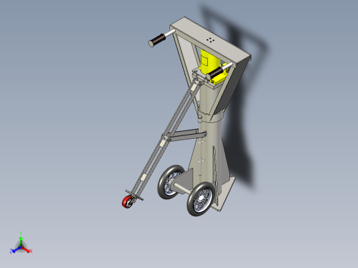 移动式千斤顶液压筒3D数模图纸 IGS格式正等轴测缩略图