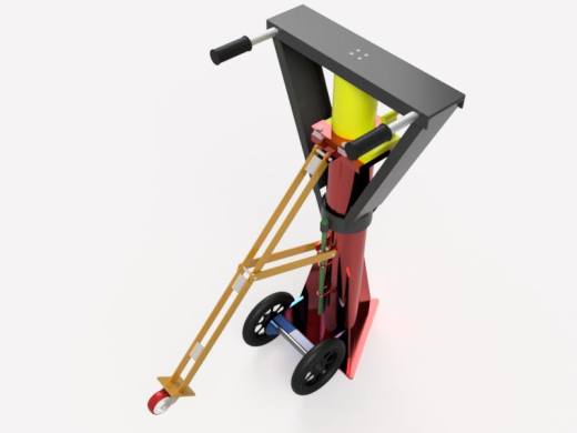 移动式千斤顶液压筒3D数模图纸 IGS格式缩略图