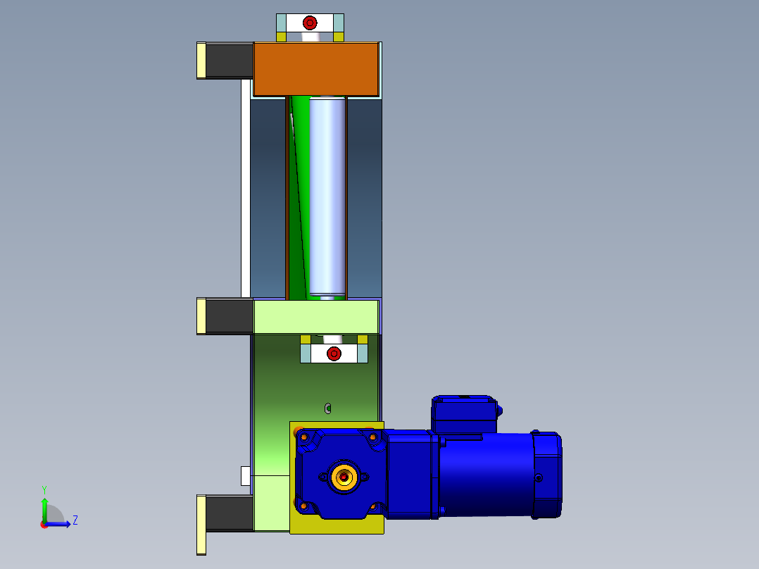 ZDH-PID-005 90°转弯皮带线左视图