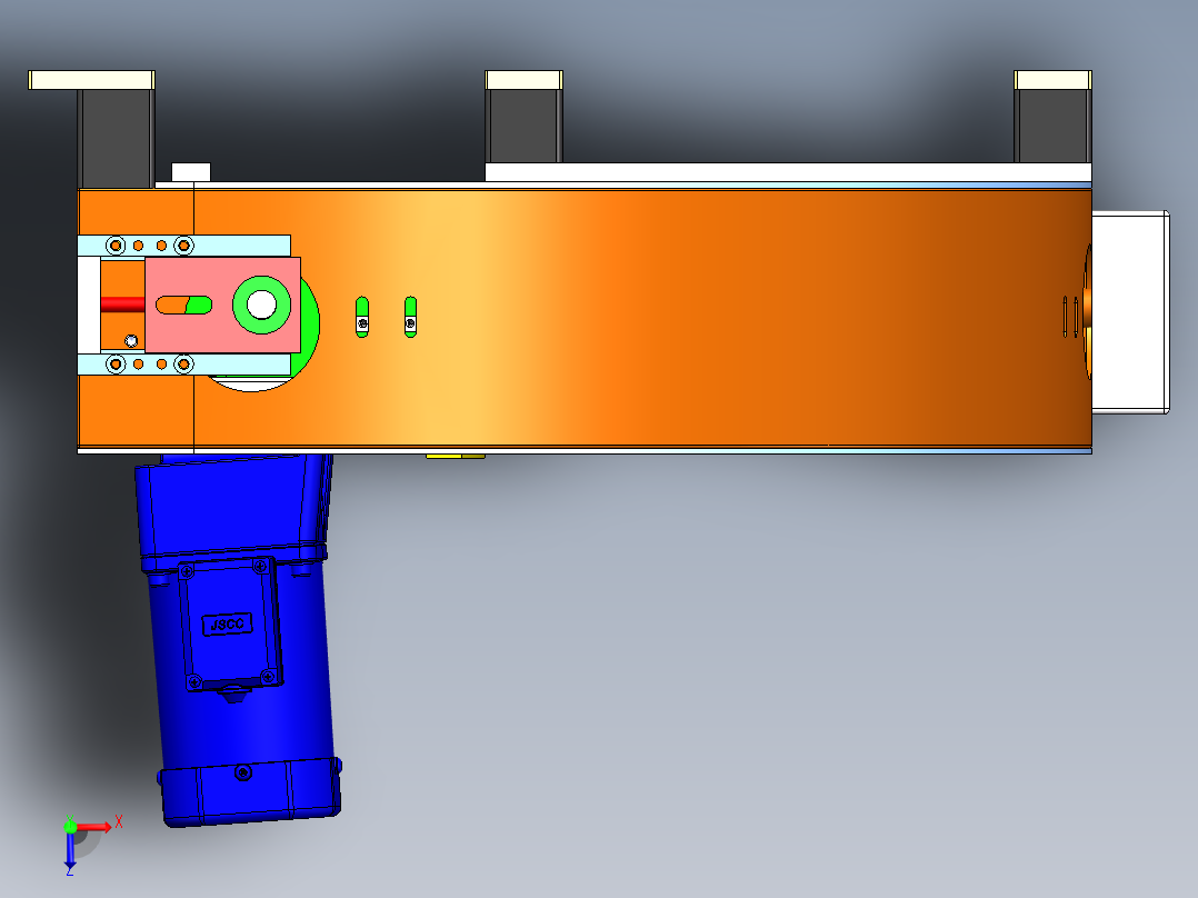 ZDH-PID-005 90°转弯皮带线俯视图