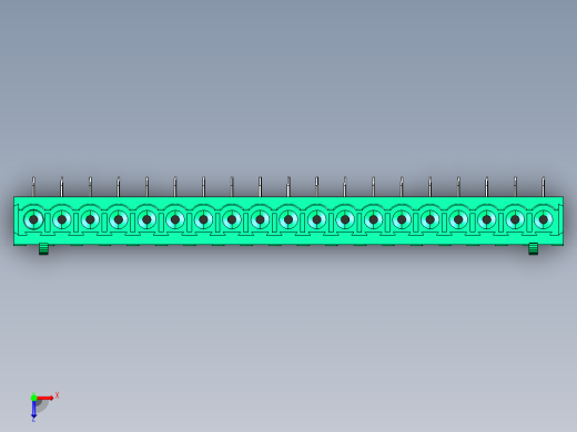 DEGSON 2EDG 系列 5.0mm 可插拔接线端子组-2EDGA-5.0-19P-14-00AH俯视缩略图