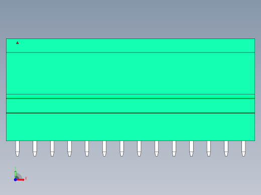 DEGSON 15EDG 系列 3.81mm 插拔式接线端子-15EDGVT-3.81-28P-14-00AH前视缩略图