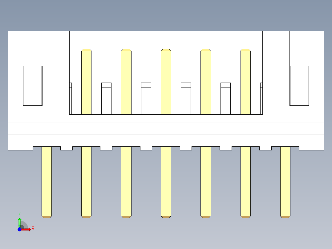 JST-B7B-PH-K-S前视图