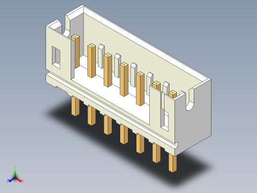 JST-B7B-PH-K-S正等轴测缩略图