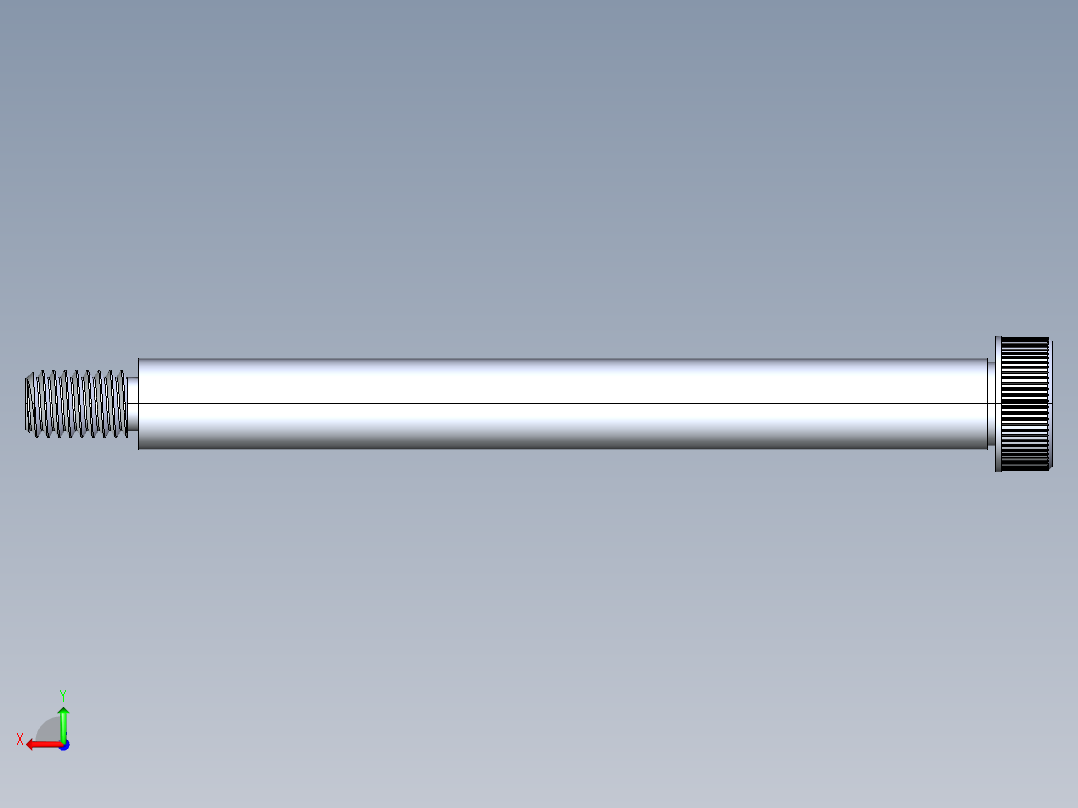 内六角螺螺栓-SB 0.375-16 x4.75后视图