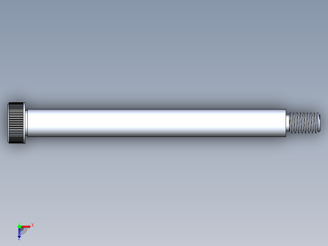 内六角螺螺栓-SB 0.375-16 x4.75俯视图