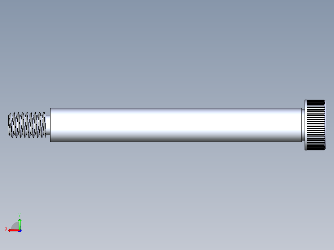 内六角螺螺栓-SB 0.375-16 x3.75后视图