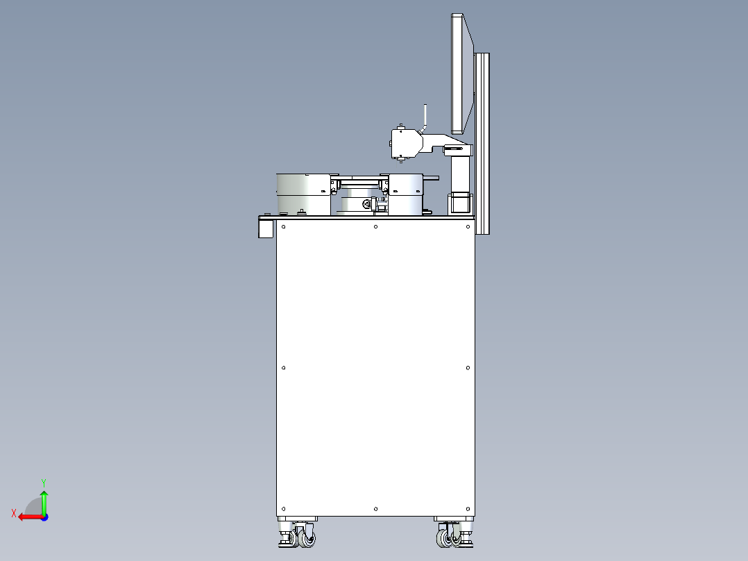 双工位PCB板检测设备后视图