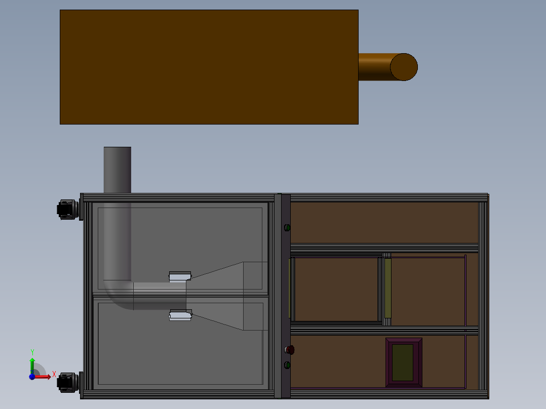 电机定子硫化清洗设备前视图