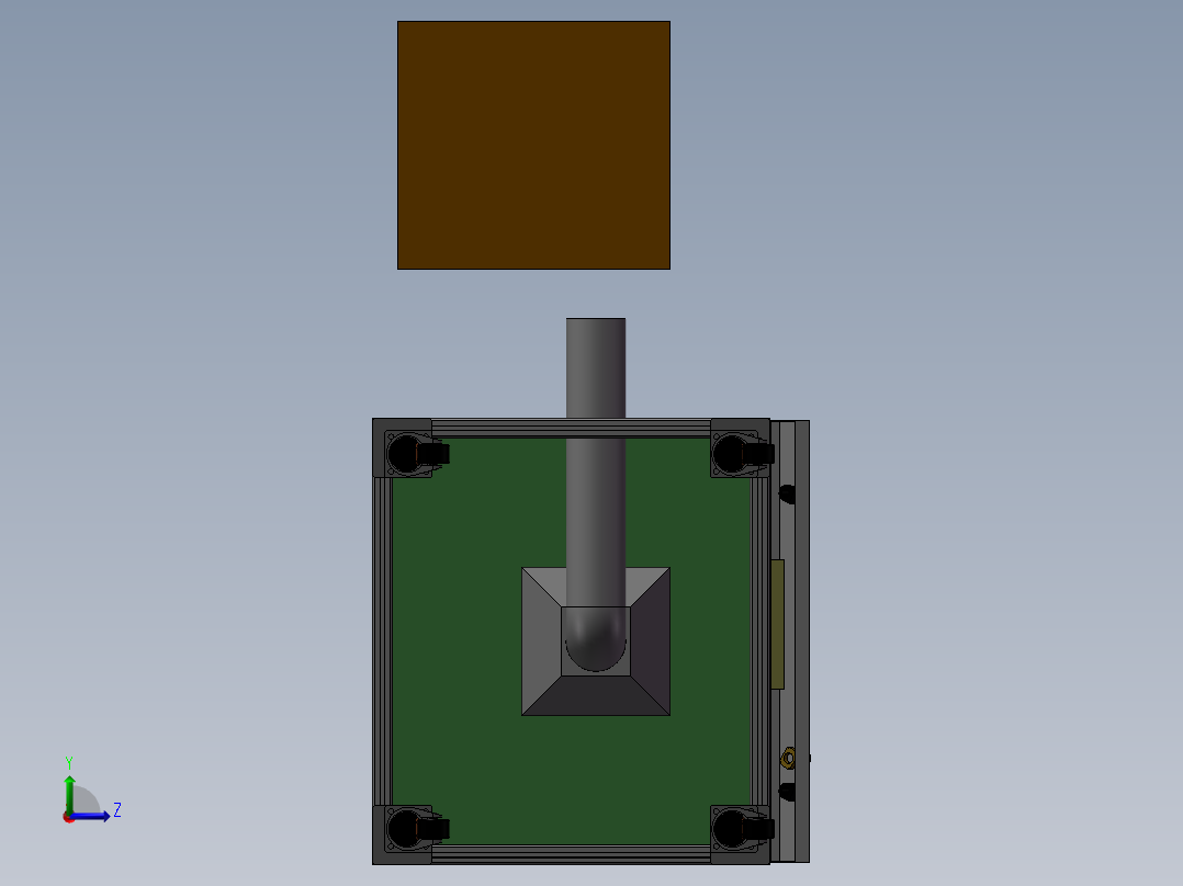 电机定子硫化清洗设备左视图