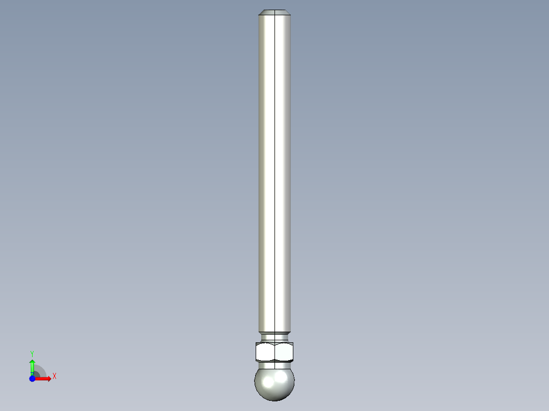 型材-KJN M12X125 THREADED ROD 098DM12125M前视图