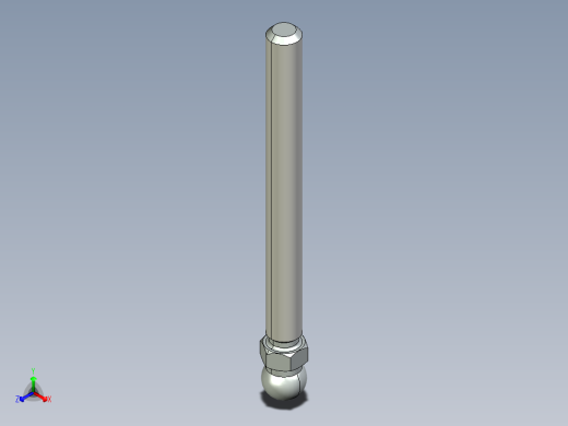 型材-KJN M12X125 THREADED ROD 098DM12125M正等轴测缩略图