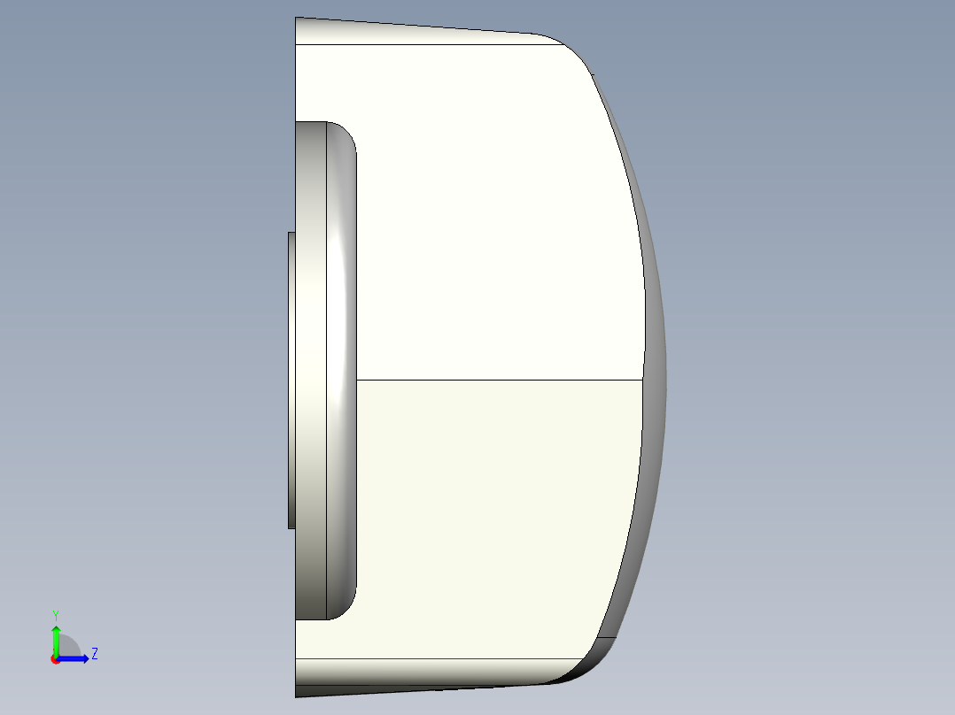 把手MI.204-3D多系列多零件图纸模型左视图