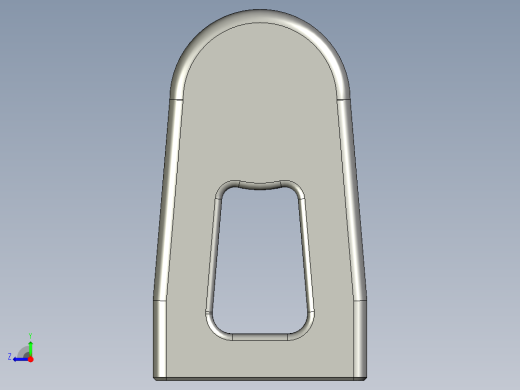 取手(鋁合金)(B)RR-3D多系列多零件图纸模型右视缩略图